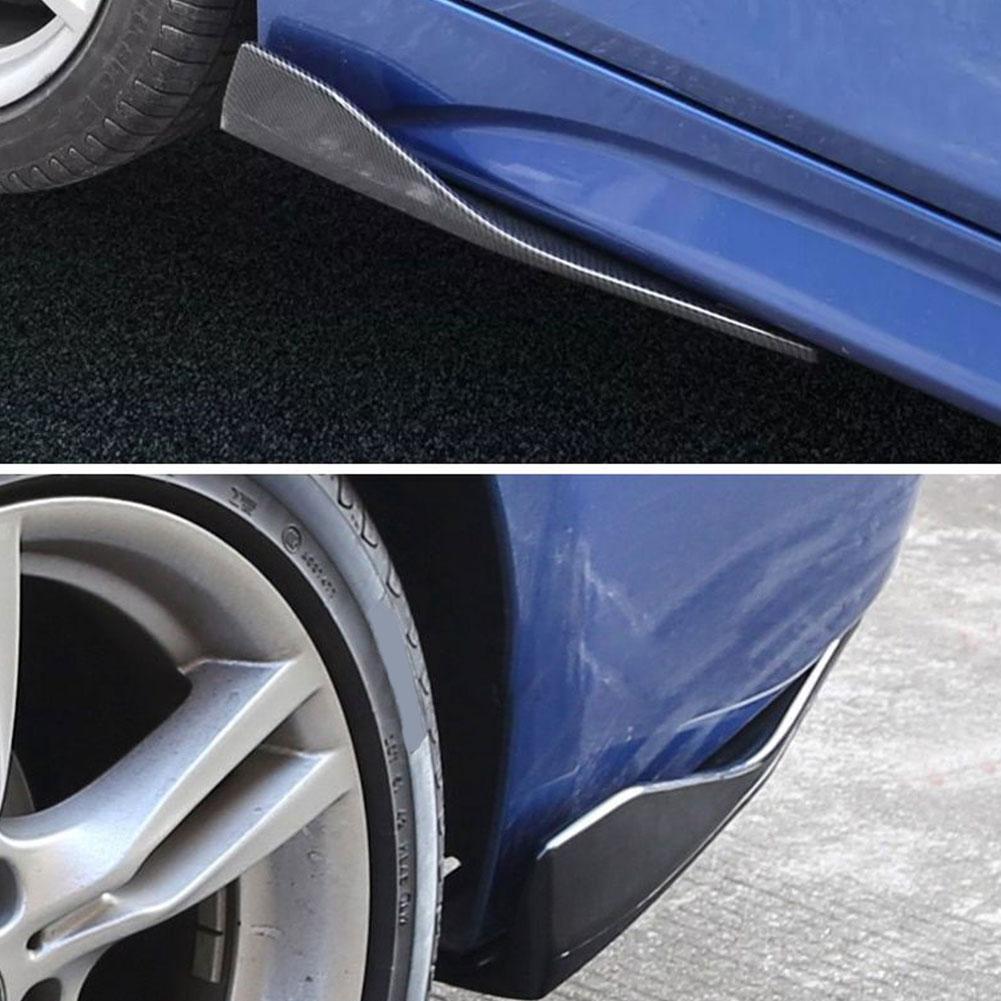 Universal Car Front Rear Bumper Strip Lip Spoiler Diffuser Splitter Scratch Protector 48CM Length For Audi BMW HONDA