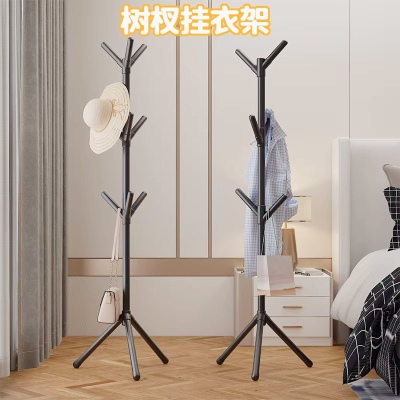 2025 novo conjunto simples piso de pé vertical cabide rack para casa sala estar dormitório organizador armazenamento roupas