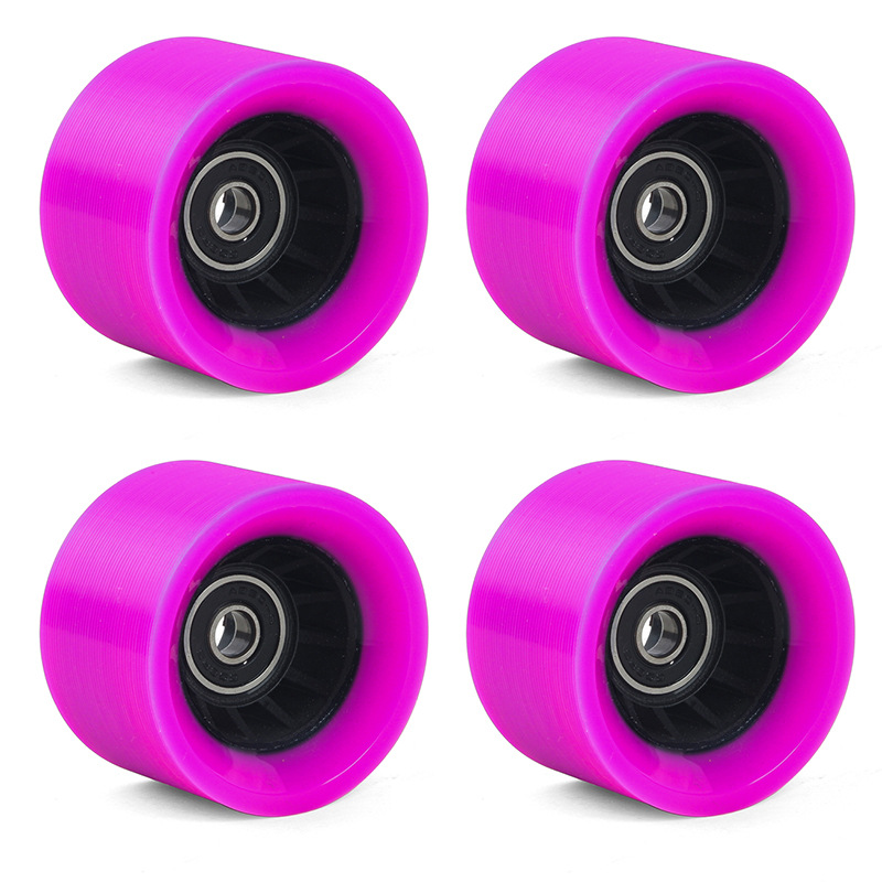 60*40mm Double Row Roller Skates Accessories Speed Skates Wheels 95A Car Line Wheel Four Wheels Skateboard PU Wheels Black Blue