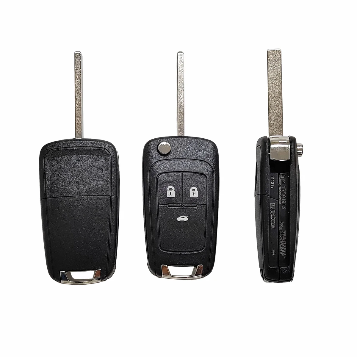Flip dobrável remoto chave do carro escudo para chevrolet cruze epica lova camaro impala 2/3/4/5 botões lâmina hu100