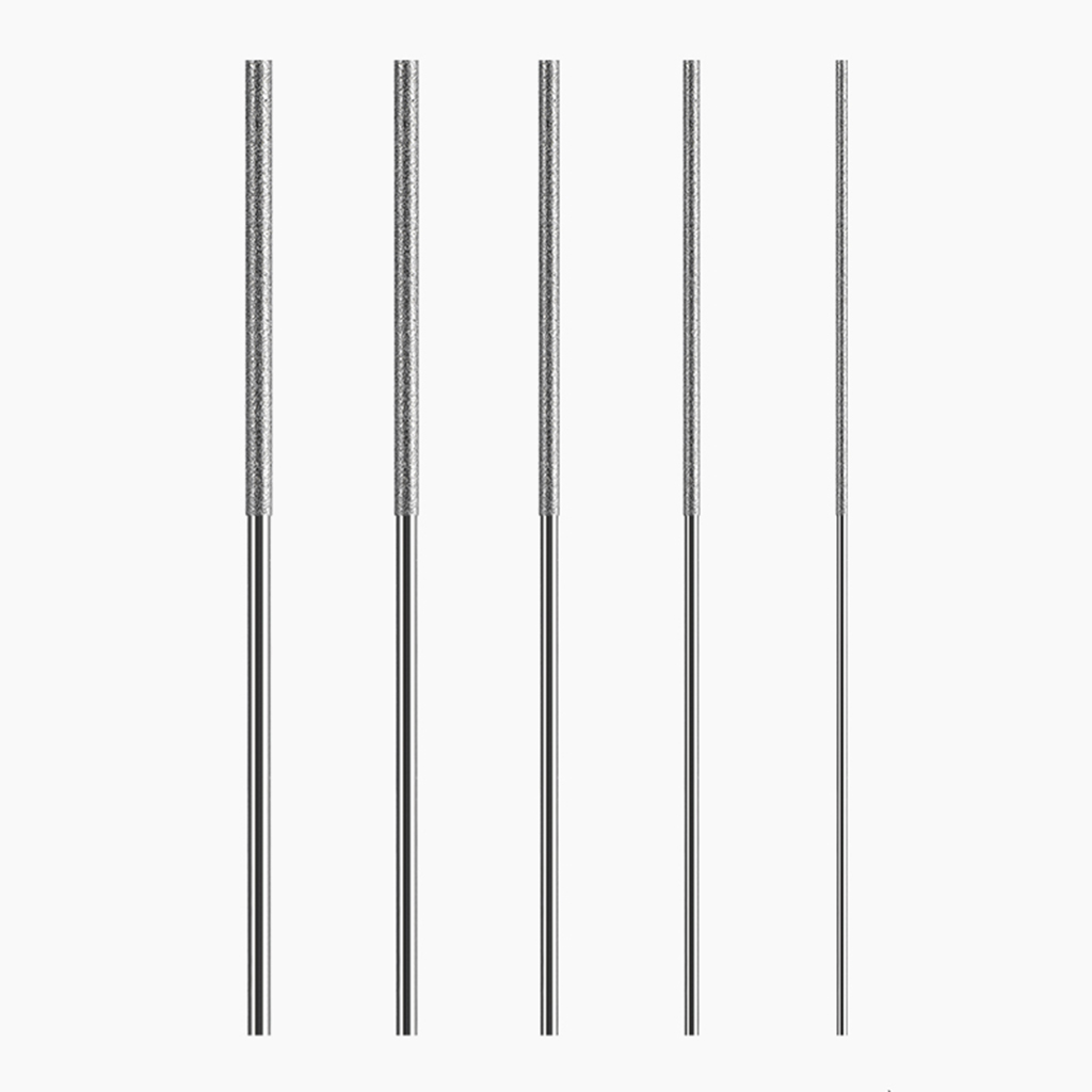 Diamond Cylindrical File 1/1.2/1.5/1.7/2.2/2.8/3.3/4/5/6mm Small Diameter Reaming File Grinding Tool Jade Alloy Assorted File