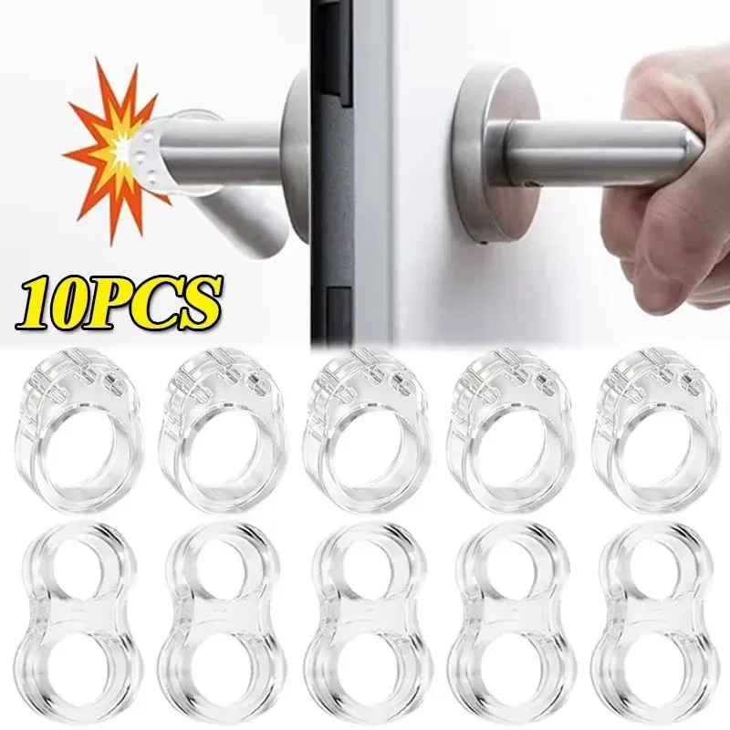 1/10 Pz Fermaporta Maniglia Della Porta In Silicone Buffer Protezione Della Parete Maniglia Della Porta Paraurti Mobili Protetto Crash Pad Anelli Antiurto