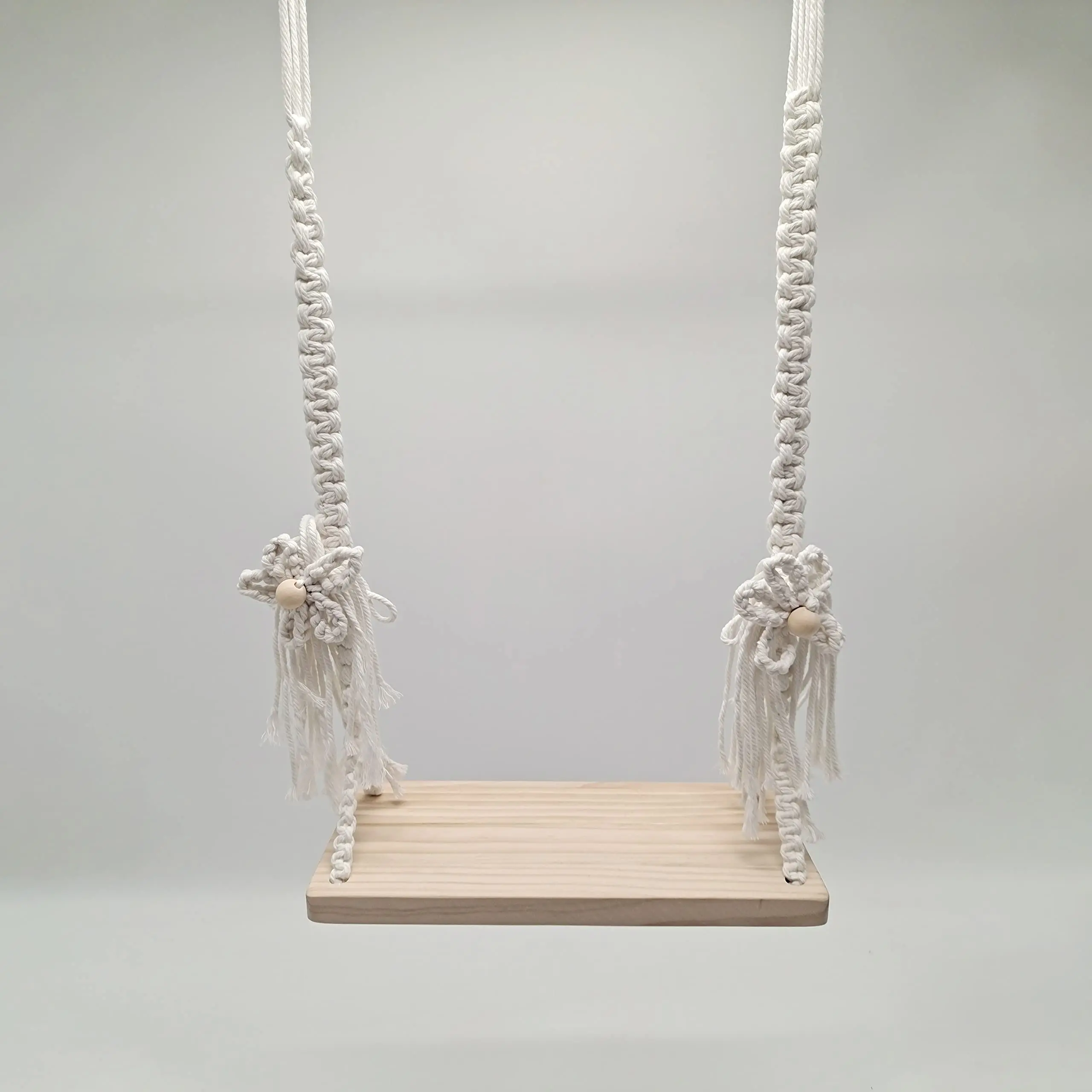 ทารกแรกเกิดการถ่ายภาพ Prop ไม้ Swing ทารกแรกเกิด Posing Props Macrame Swing Vintage เด็ก Photo Props ถ่ายภาพ Pose Babyswing