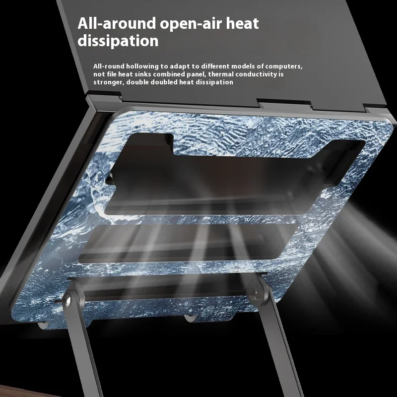 Portable Laptop Holder Stand Ergonomic Heightening Shelf Laptop Support Bracket Fast Heat Dissipation Base Foldable Tablet Stand