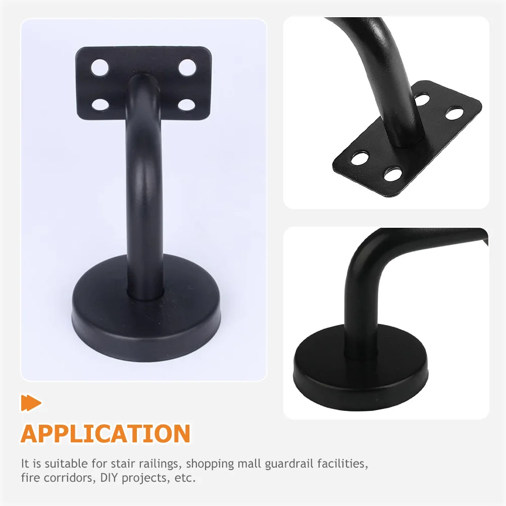 Soporte de pasamanos para escaleras, soporte de barandilla de acero inoxidable resistente a la corrosión, 6 uds.