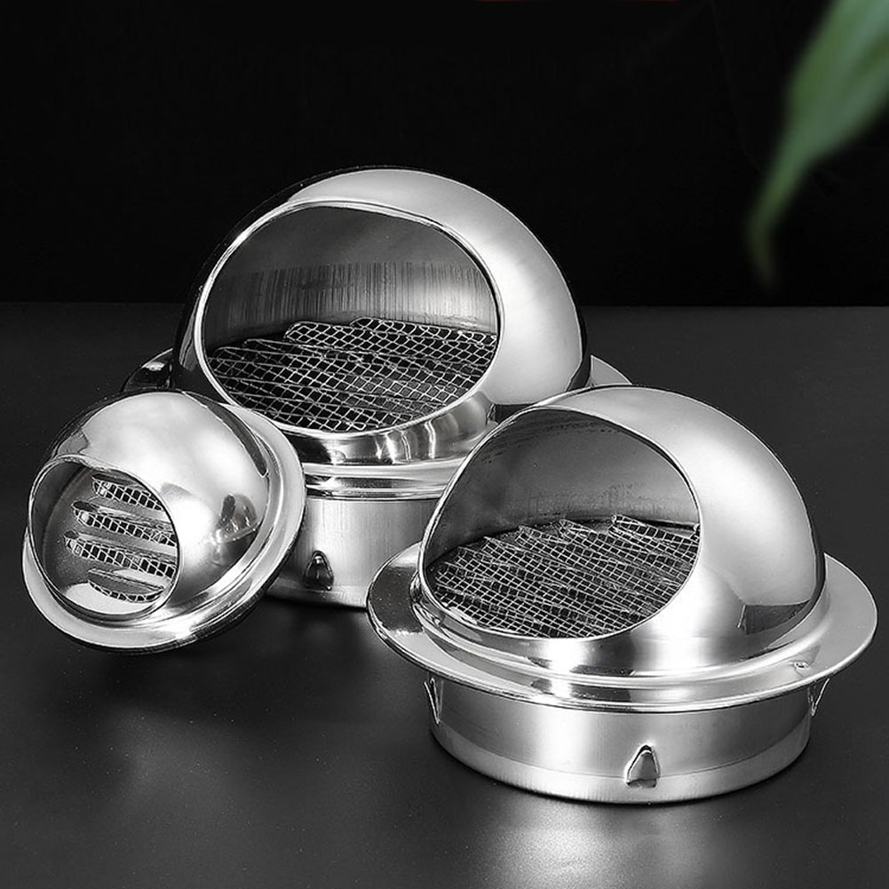 Conductos de ventilación para techo y pared de acero inoxidable, cubiertas para parrilla de escape, salidas de calefacción, refrigeración y cubiertas de ventilación impermeables, 1 ud.