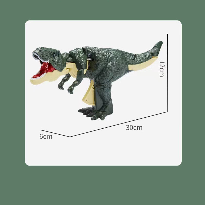1 Stück 28 cm drückender Dinosaurier, Tyrannosaurus Rex-Spielzeug, Kopfschwingend, Beißen, Fury Tyrannosaurus Rex – lustiges Spielzeug, Geschenk für Männer und Frauen