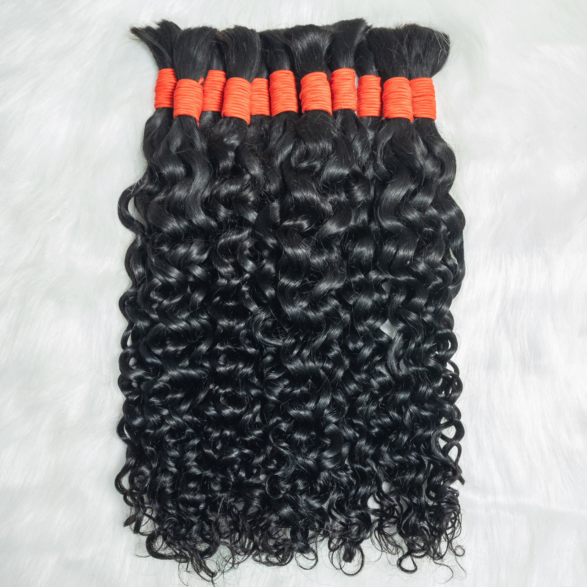 12A Maagdelijk Menselijk Haar Bulk voor Boho Vlechten Extensions 16-28 Inch Diepe Golf Krullend Haar Bundels Watergolf Geen Inslag Menselijk Haar Bulk