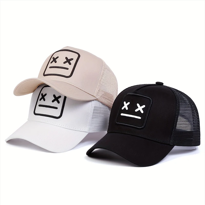 Unisex Xx bordado baseball net caps, hip hop, ao ar livre, ajustável, casual chapéus, protetor solar chapéu, primavera, verão