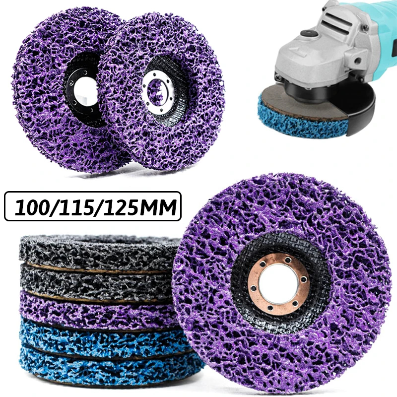 100mm/115mm/125mm Coral Disc Poly Strip Disc Rust Remover Abrasive Wheel For Angle Grinder Paint Rust Removal Clean Abrasiv