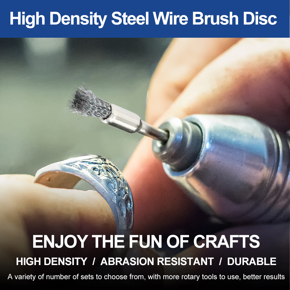 XCAN Dây Thép Bánh Xe Bộ Bàn Chải 3.0Mm Vỏ Dụng Cụ Dremel Rotary Metalwokring Đánh Bóng Dụng Cụ Mài Mòn Dụng Cụ Bàn Chải