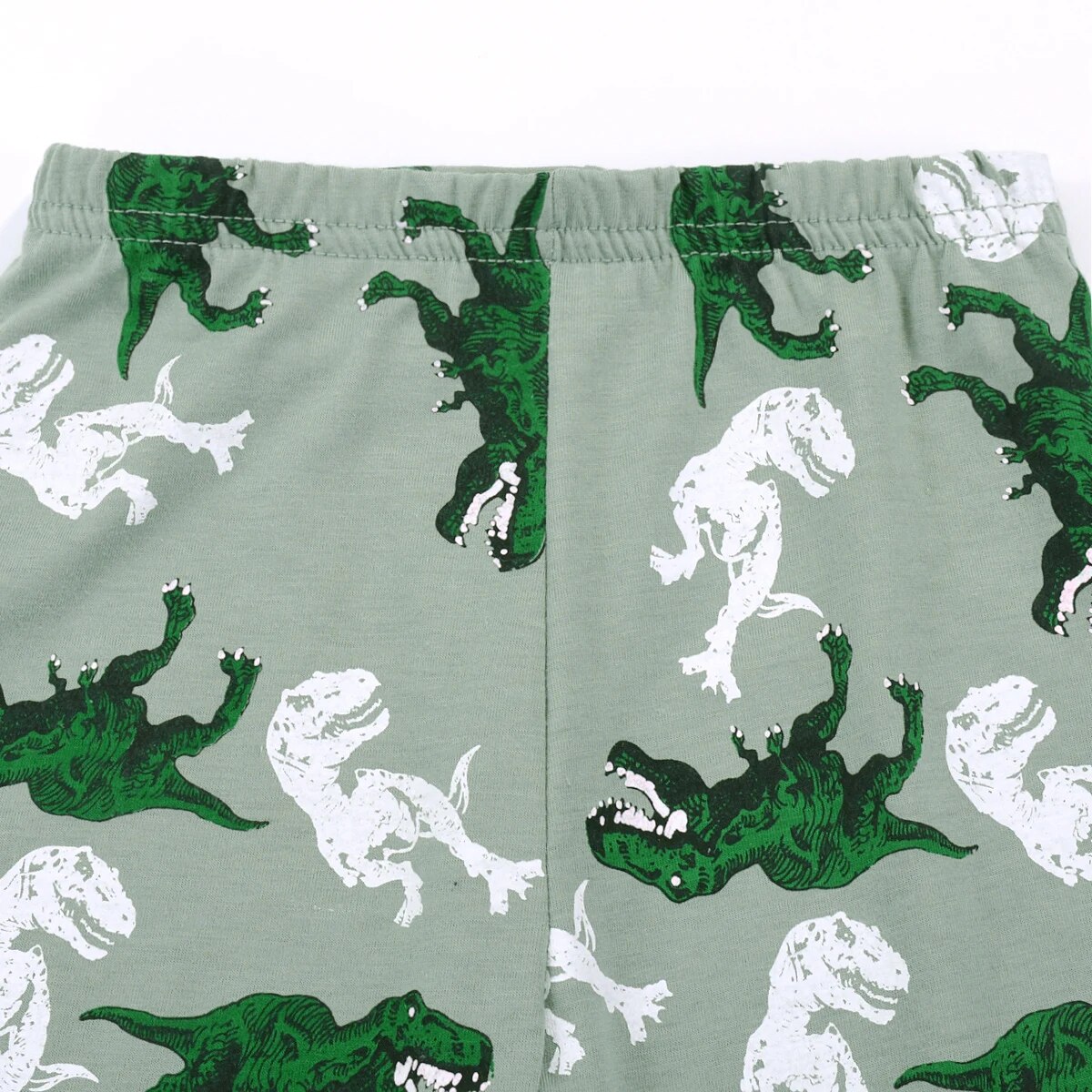 Pigiama per bambini, set top e pantaloni a maniche lunghe con motivo dinosauro T-rex, comodo set pigiama casual, abbigliamento da casa per ragazzi