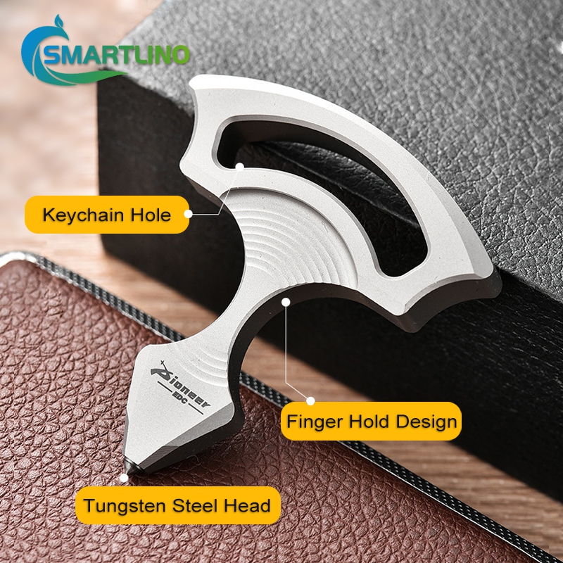 Titanium Alloy Emergency Window Breaker Self-Defense EDC Tools Keychain Personal Security Protection Hanging Accessory
