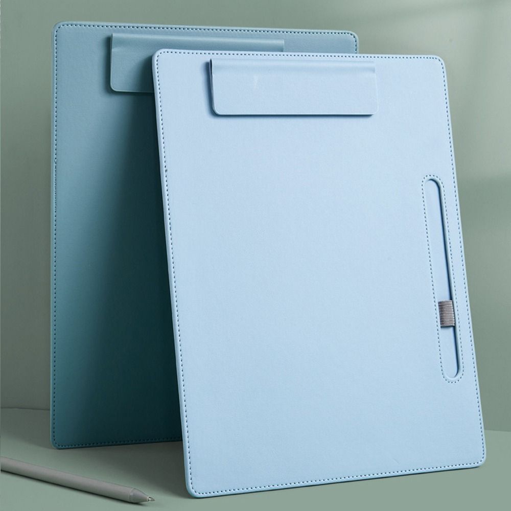 A4 Leather Business Pad Folder Board Exam Writing Board Pad Board Special Clip Book Stationery Writing Pad Cardboard Signature
