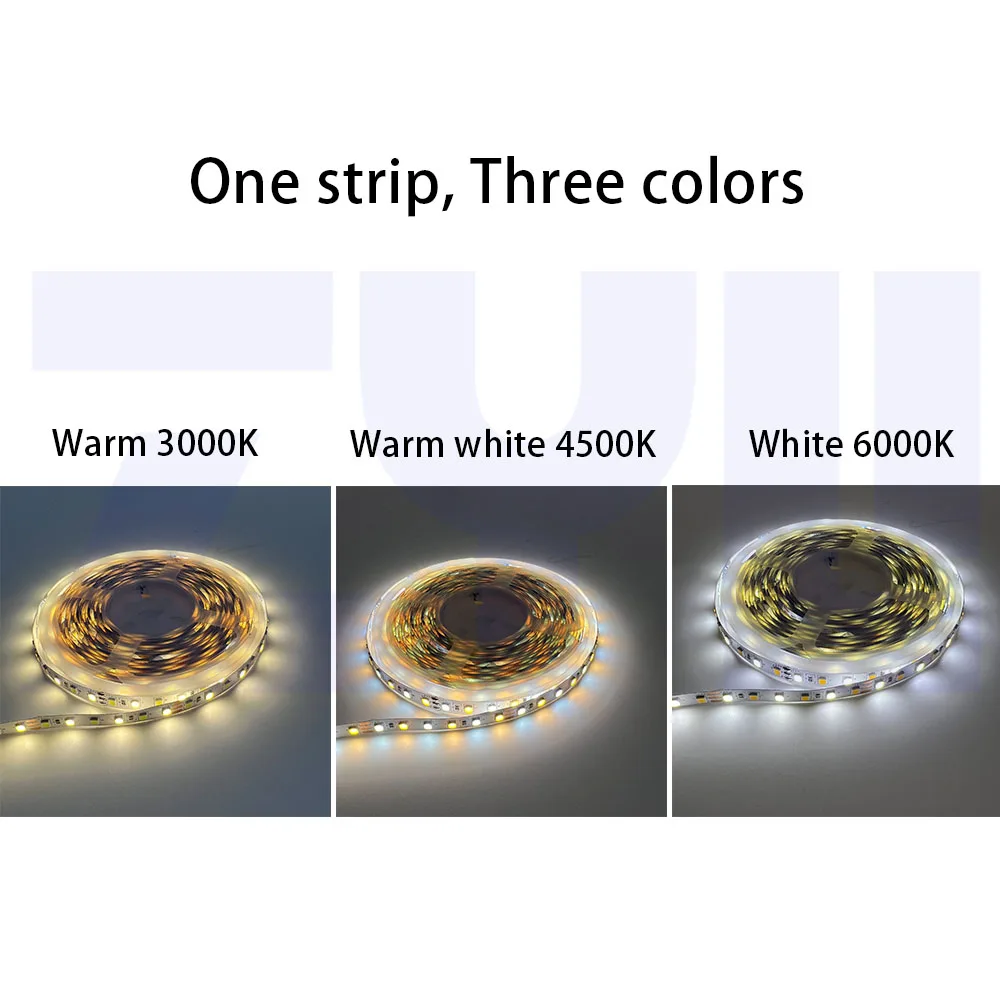 5 m12vsmart mirror LED Strip Light luminosità CCT dimmerabile 120Ds/m SMD2835 Smart bagno cabinet LED Strip light controller
