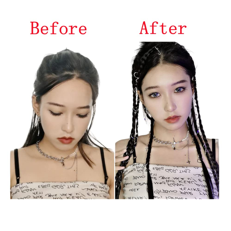 女性用ヘアエクステンション,フロントとサイドカーテン用の長いクリップ,滑らか,滑らか,ナチュラル,ソフト,合成,2ペア