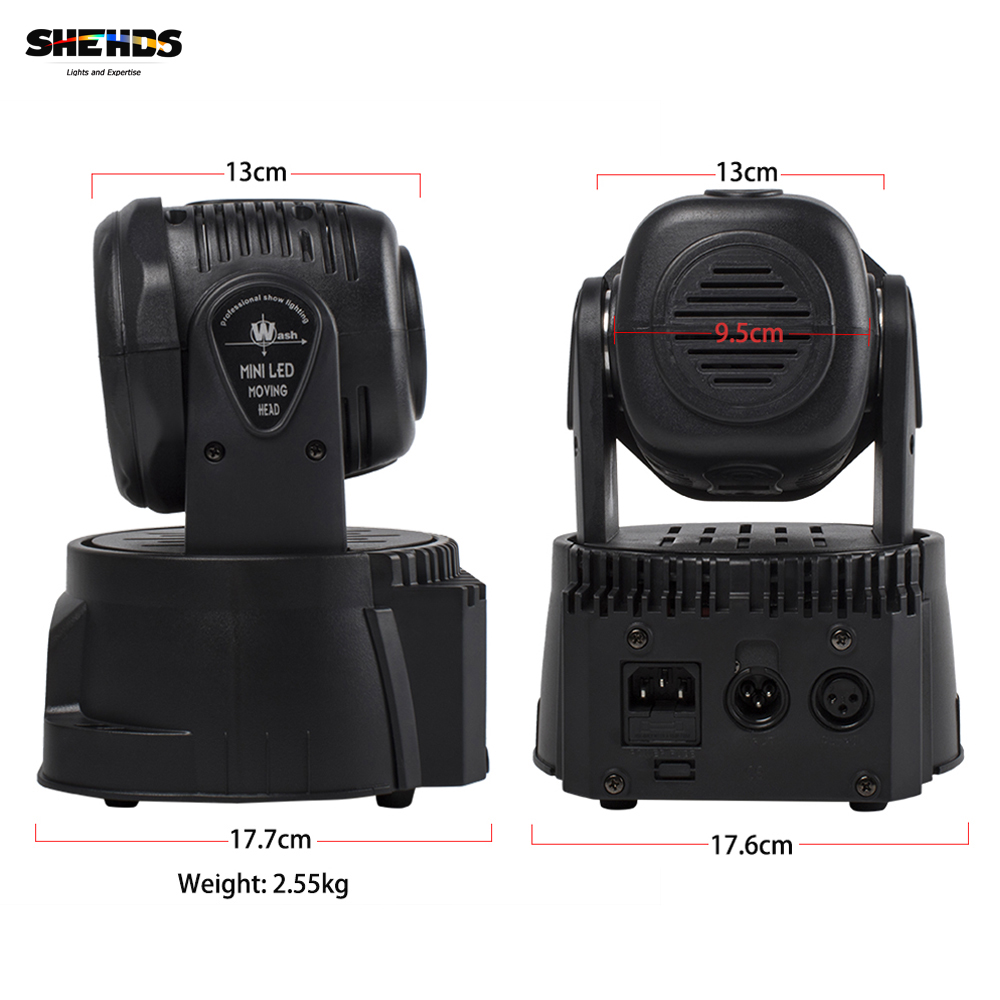 SHEHDS 7x18W LED Moving Head Licht RGBWA + UV 6in1/ 7X12W 4in1 DMX Waschen Licht Für DJ Club Bühne Projektor Disco