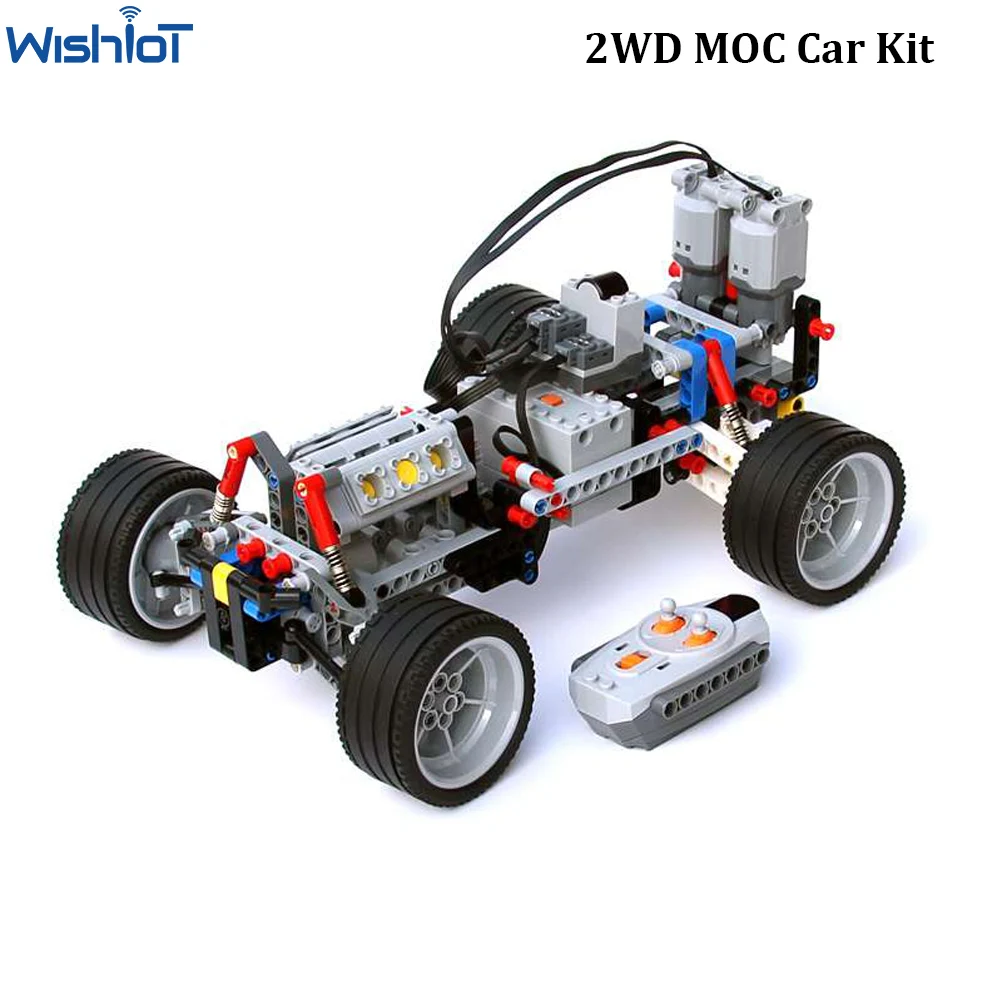 2WD 2 Bánh Kỹ Thuật Xe Khung Xe Viên Gạch Treo Chấn Động Hồng Ngoại Điều Khiển Từ Xa Reciever L Servo Mộc PF Bộ Dụng Cụ