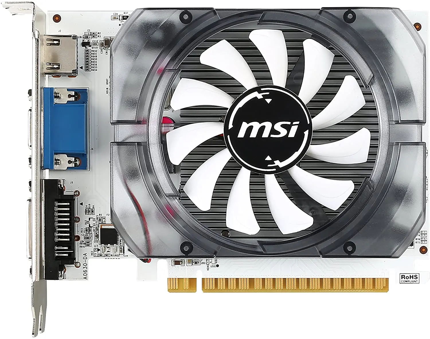 MSI Nvidia 4GB GT730 DDR3 128 Bit N730-4GD3V2 HDMI DVI VGA 4GB Desain Memori Multi-monitor atau Sistem 4K Memori 4096 MB DDR3