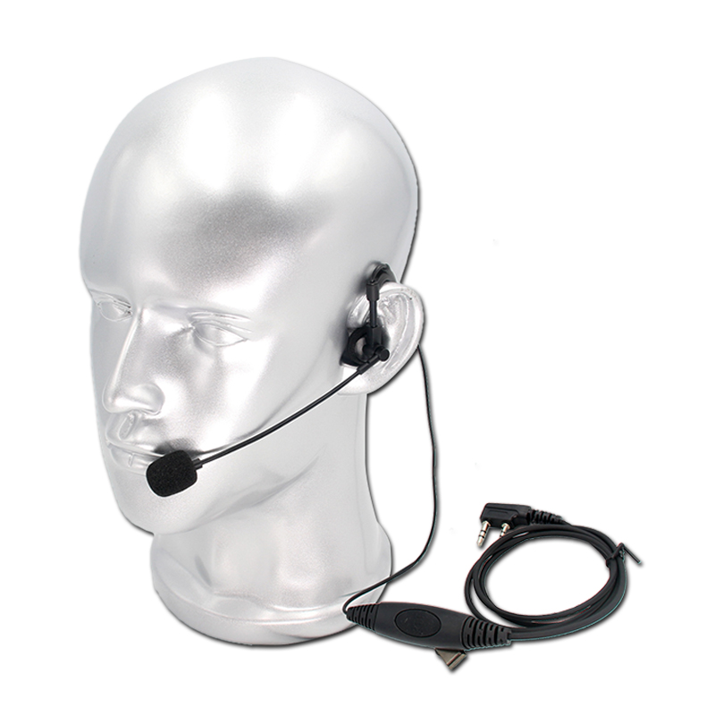 XIERDE Earphone With Microphone Stick For Kenwood, Baofeng And Other K-head Walkie-Talkies