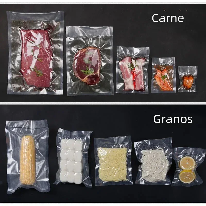 100 Uds bolsas selladoras al vacío de alimentos para Sous Vide bolsa de almacenamiento de cocina para ahorro de alimentos bolsas de envasado al vacío sin BPA herramienta de cocina
