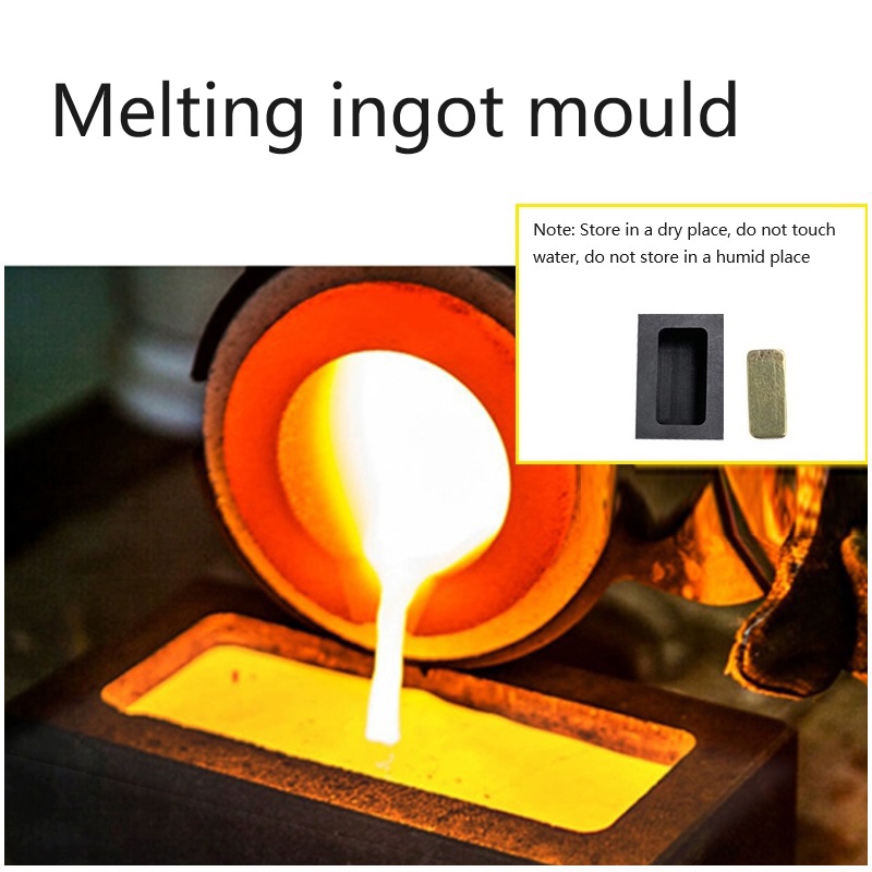 Big Size Melting Ingot Mold Metal Casting Crucible for Melting Gold Silver Metal Refining Molding Mould Jewelry Tools