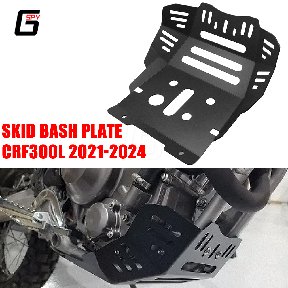 CRF 300L 2024 アンダーエンジン保護カバーホンダ CRF300L 2021-2022 オートバイアクセサリースキッドプレートバッシュフレームガード 2023