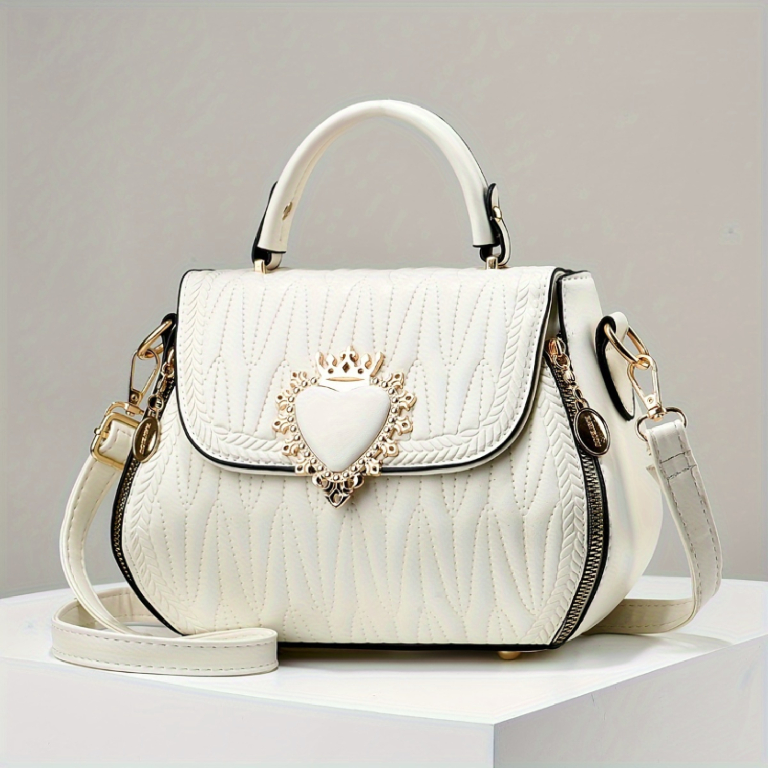 Bolso bandolera acolchado, bolso de hombro, bolso y monedero casual para mujer