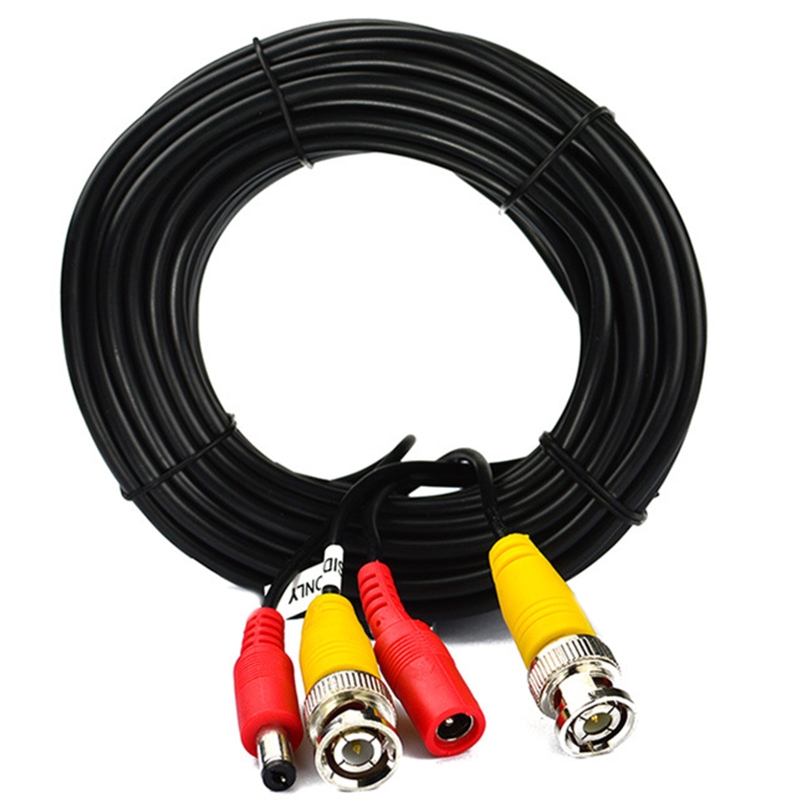 Cabos de câmera ahd 5m/10m/15m/20m/30m saída de cabo bnc para cabo de tomada dc para sistema analógico de vigilância ahd cctv dvr