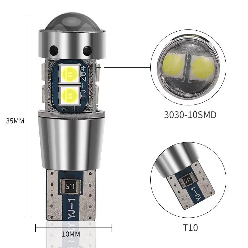 Auto-interieur Licht Klaring Verlichting T10 W5W 168 192 Led Achterlichten 3030 10SMD 12 V Auto Lamp CANBUS Auto marker Parking Lampen