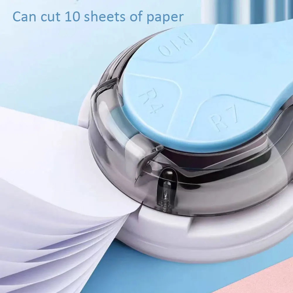 3-in-1 Multifunctional Corner Rounder R4/R7/R10 Plastic Punching Machine Chamferer Cutter Corner Cutter Point Corner Trimming