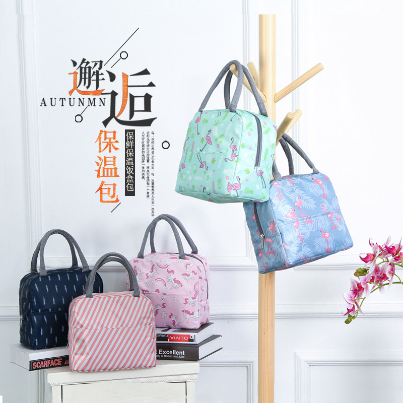 Portable Lunch Bags Thermal Insulation Lunch Box Storage Bag Children's School Lunch Box Bag Picnic Storage Large Capacity