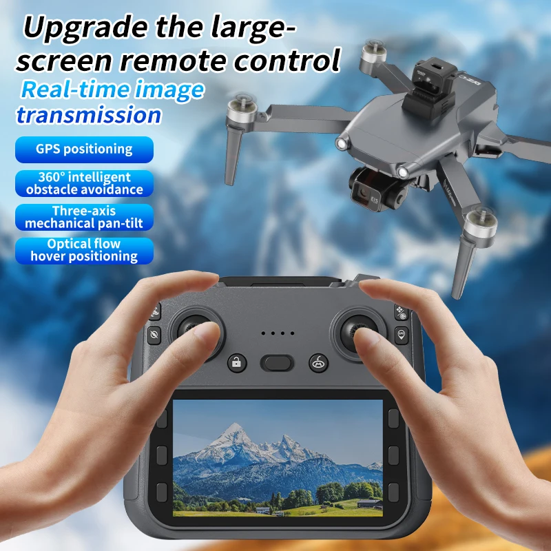 L600 pro max drone 4k câmera profissional hd 3 eixos cardan gps segurança dron evitar obstáculos wifi fpv uva rc quadcopter brinquedos