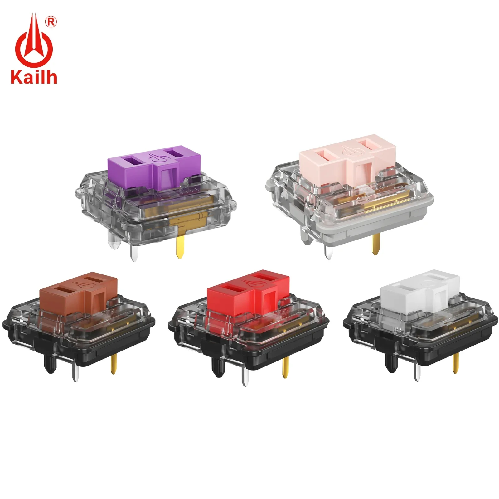 Низкопрофильный переключатель Kailh Choc 1350, шоколадный переключатель клавиатуры, тактильные линейные белые переключатели, механическая клавиатура для ноутбука