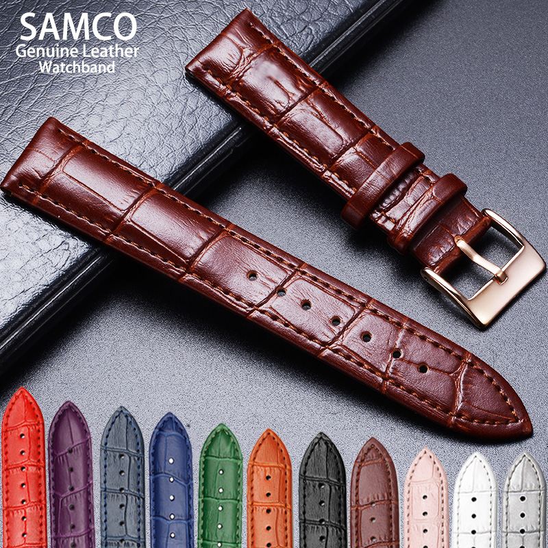 Bao Da Chính Hãng Watchbands 12/14/16/18/20/22/24 Mm Dây Đồng Hồ Thép Không Gỉ Pin khóa Chất Lượng Cao Cổ Tay Đeo Tay Dây + Dụng Cụ