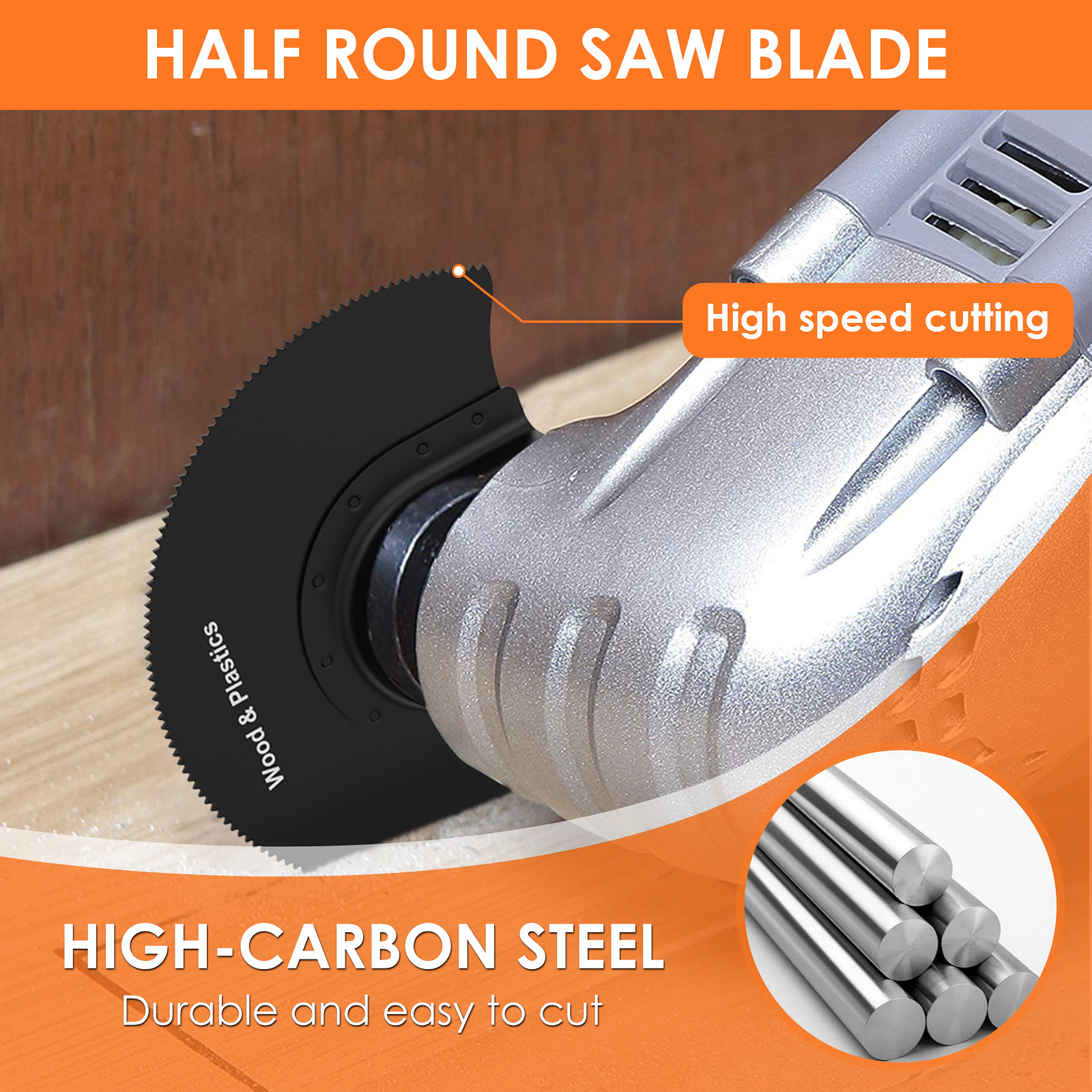 멀티 도구 블레이드 진동 톱 블레이드 고 탄소강 다기능 반원형 스트레이트 Renovator 커터 블레이드 Wood Cuttin