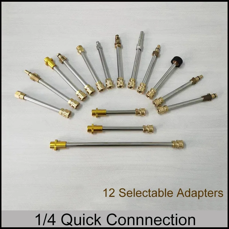 Spear Rod Lance Adapter High Pressure Washer Gun Extension Wand Lance 1/4" Quick Connnection For Karcher Lavor Bosch Nilfisk