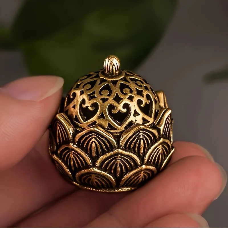 1 Stück Lotus-Räucherstäbchenhalter, kleiner Inscent-Kegelbrenner, Mini-Lotusblume im asiatischen Stil, Zen-Dekor, Geschenk