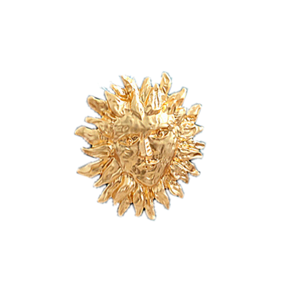 Fashion Vintage Brass plated Gold Brooch earrings for women's girl jewelry sets women's set