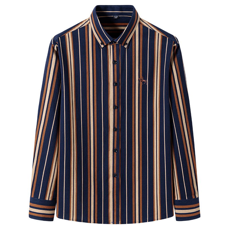 Camisas de manga larga de moda coreana para hombre, 100% algodón de talla grande 6XL, camisa lisa formal ajustada, ropa a cuadros de pata de gallo a rayas