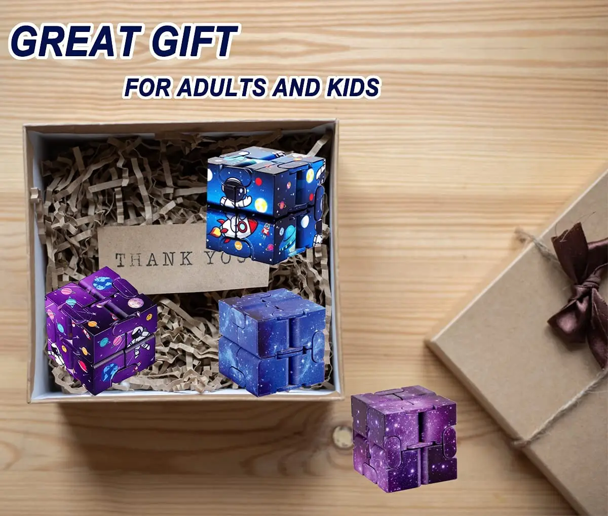 Infinity Magic Cube Starry Sky Square ปริศนาของเล่นสี่มุมเขาวงกตของเล่นเด็กผู้ใหญ่ Decompression ผ่อนคลายมือถือสําหรับเพิ่ม