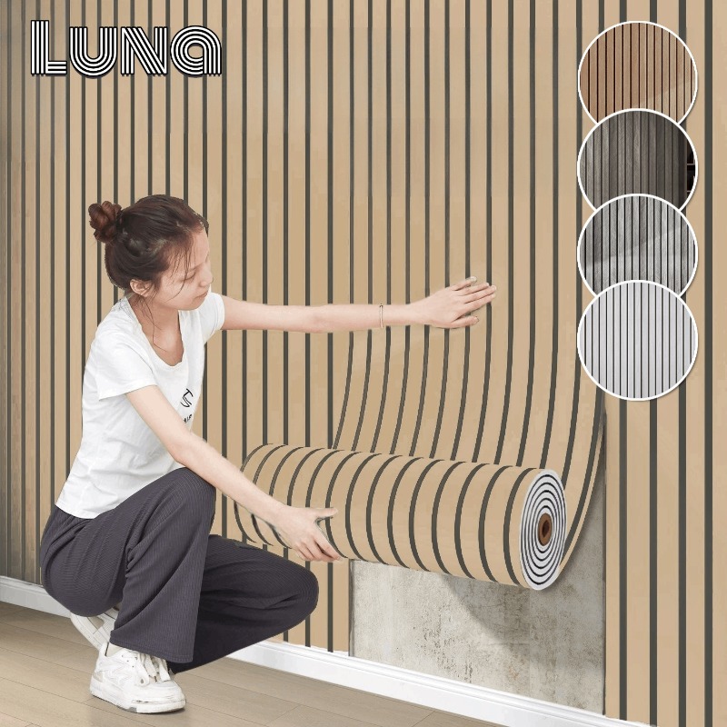 Пенопластовые решетки, наклейки на стену, самоклеящиеся обои, фоновое украшение стены, толстые деревянные обои с кожурой и наклейкой, 3/5/10 м