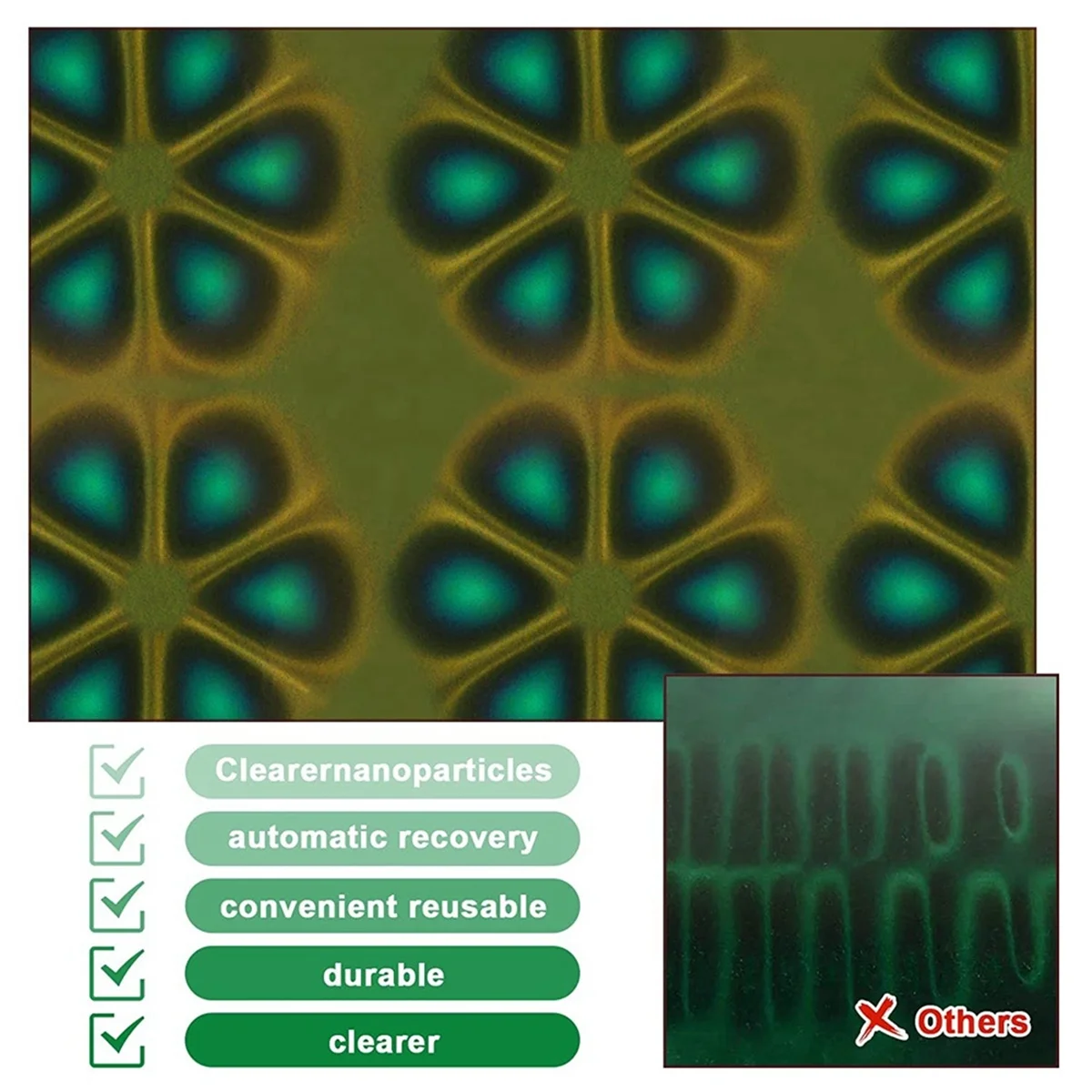 4 x 4Inch Magnetic Field Viewing Film,Magnetic Field Viewer,Magnetic Flux Display,Magnet Pattern Detector,for Scientific