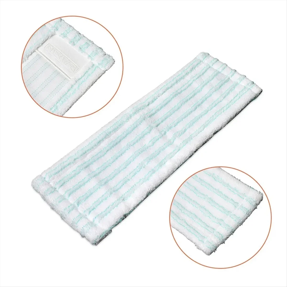A72P 2PCS ไมโครไฟเบอร์ Mop Heads สําหรับระบบ Mop Floor Wiper Steam Mop