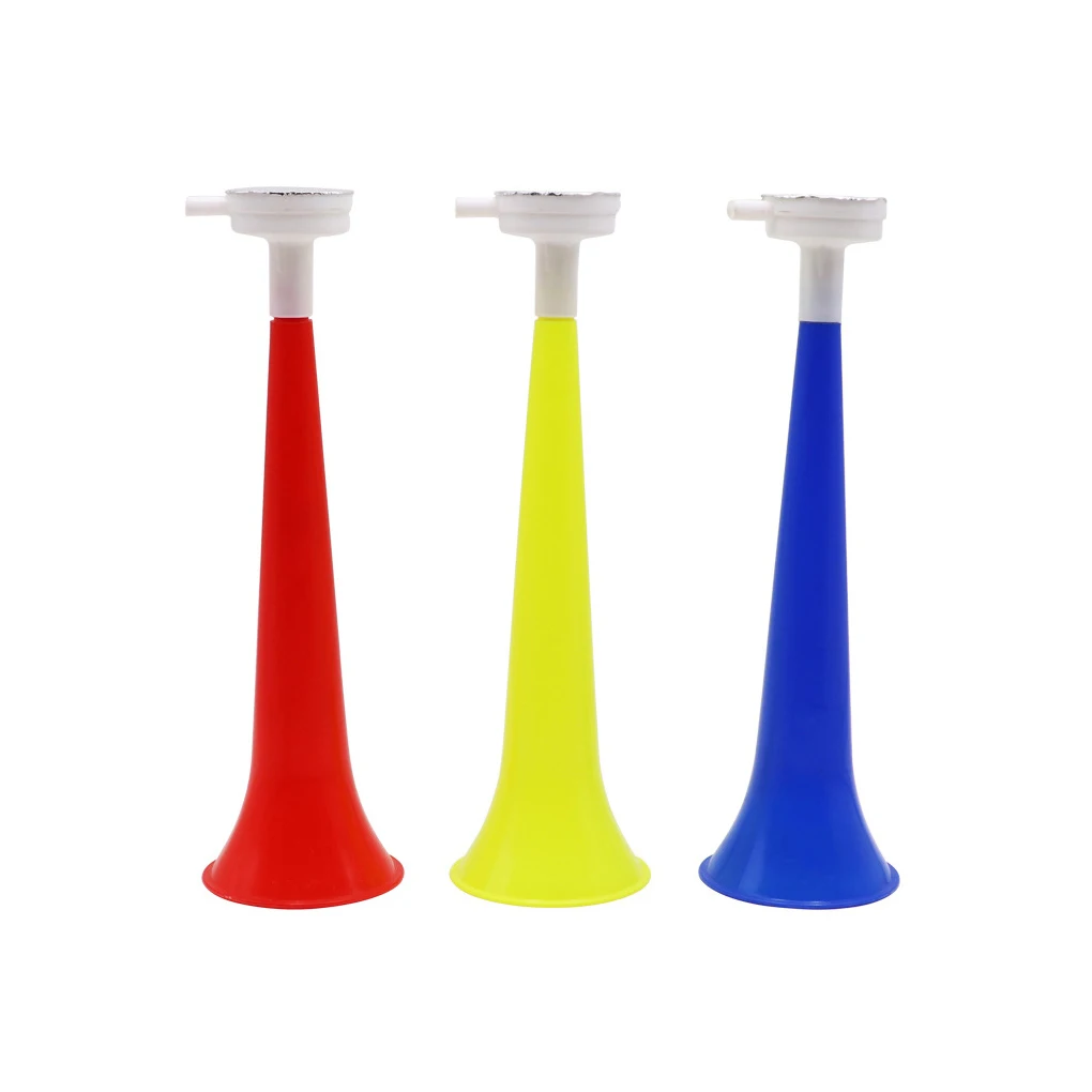 Cheer Kunststoff Horn Fußballspiel Fans Cheerleading Requisiten Vuvuzela Kid Trompete Großhandel Dropshipping für Sport Treffen