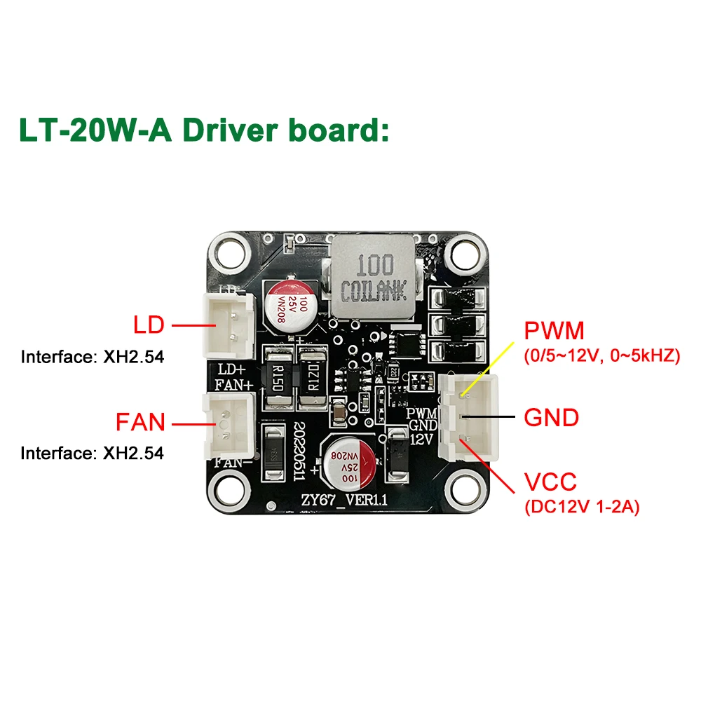 LASER Cây 20W 40W 80W Laser Driver Cho Khắc Laser Đầu Cắt Laser Mô Đun Khắc Gỗ Làm Việc dụng Cụ Phụ Kiện