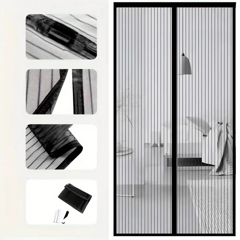 1PCSAnti-Mosquito Net Summer Automatic Closing Magnetic Mosquito Net Invisible Door Mesh Anti Bug Fly Partition Curtain