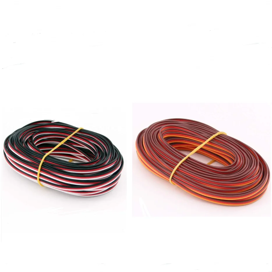 5 メートル 16 フィート 26AWG/22AWG JR フタバサーボ延長ケーブルワイヤー 30/60 コードリード延長配線 RC DIY アクセサリー