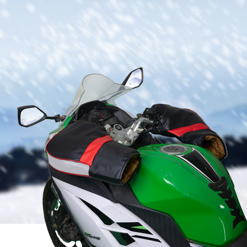 Motorrad-Lenkerabdeckung, Winter, warmer Griff, Windschutzscheiben-Handschuhe, wasserdicht, für Motorrad, Roller