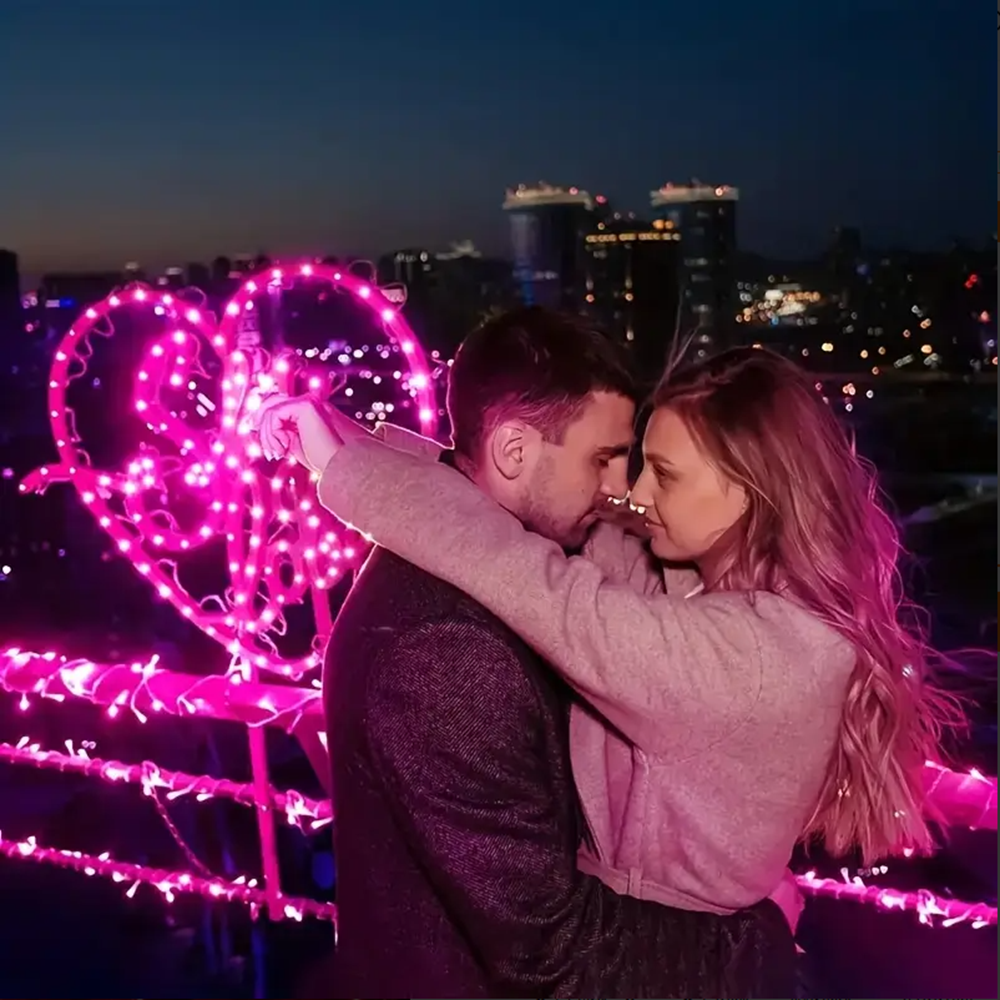 5m 50LED Fairy Light Battery Powered, Pink Copper Wire Starry Sky Light, Suitable for Bedroom, Christmas, Party Decoration